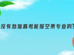 沒有參加高考能報空乘專業(yè)嗎？